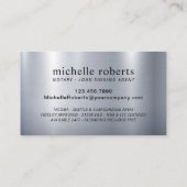 モバイル公証人ローン署名剤ラックスブラックシルバー 名刺 (裏面)