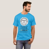 モバイル公証人公債署名エージェントブルー Tシャツ (正面フル)