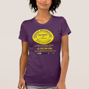 モバイル公証人公債署名エージェントTシャツ Tシャツ