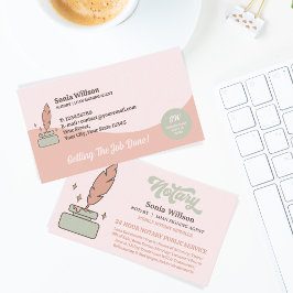 モバイル公証人公債署名業者 名刺