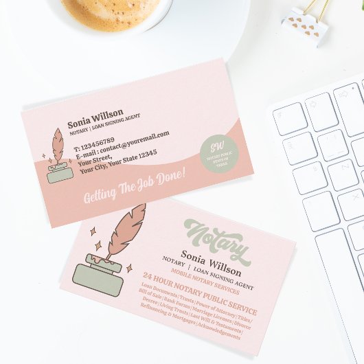 モバイル公証人公債署名業者 名刺