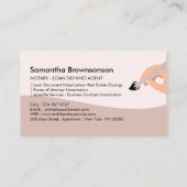 モバイル公証人公債署名業者 名刺 (裏面)