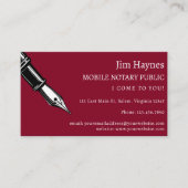 モバイル公証人公債署名業者 名刺 (正面)