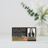 モバイル公証人公共のカスタマイズ可能な写真 名刺 (スタンド正面)