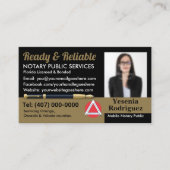 モバイル公証人公共のカスタマイズ可能な写真 名刺 (正面)