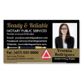 モバイル公証人公共カスタマイズ可能な写真事業C マグネット名刺 (正面)