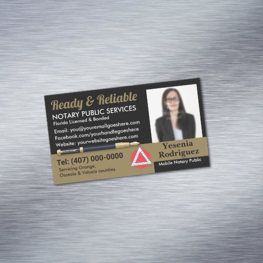 モバイル公証人公共カスタマイズ可能な写真事業C マグネット名刺 (インサイチュ)