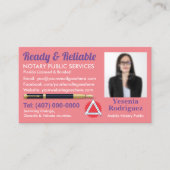 モバイル公証人公共カスタマイズ可能な写真事業C 名刺 (正面)