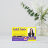 モバイル公証人公共カスタマイズ可能な写真事業C 名刺 (スタンド正面)