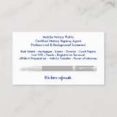 モバイル公証人公共カスタマイズ可能な写真事業C 名刺 (裏面)