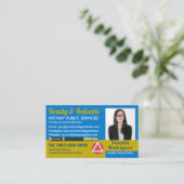 モバイル公証人公共カスタマイズ可能な写真事業C 名刺 (スタンド正面)