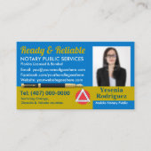 モバイル公証人公共カスタマイズ可能な写真事業C 名刺 (正面)