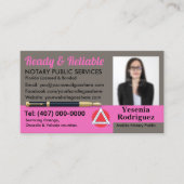 モバイル公証人公共カスタマイズ可能な写真事業C 名刺 (正面)