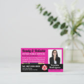 モバイル公証人公共カスタマイズ可能な写真事業C 名刺 (スタンド正面)