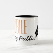 モバイル公証人公共ペンのカスタマイズ可能 ツートーンマグカップ (中央)