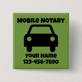 モバイル公証人公共車のシカスタマイズンボ 缶バッジ
