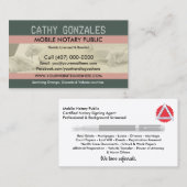 モバイル公証人公用名刺 名刺 (正面/裏面)