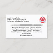 モバイル公証人公用名刺 名刺 (裏面)