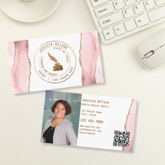 モバイル公証人公貸署名写真QRコード 名刺