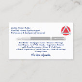 モバイル公証人公開名刺 名刺 (裏面)