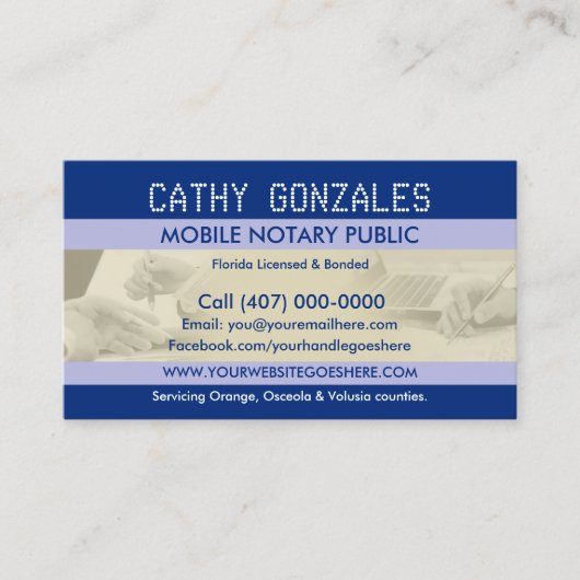 モバイル公証人公開名刺 名刺 (正面)