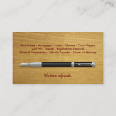 モバイル公証人公開名刺 名刺 (裏面)