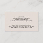 モバイル公証人署名エージェントのエレガント写真 名刺 (裏面)