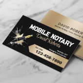 モバイル公証人署名エージェントクリエイティブペンブラック 名刺