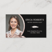 モバイル公証人署名エージェントバラ金ゴールドフローラ写真 名刺 (正面)