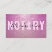 モバイル公証人署名エージェントパープルグリッター 名刺 (正面)