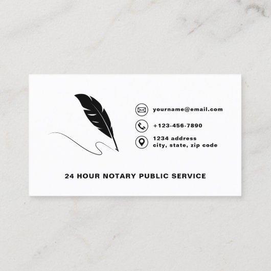 モバイル公証人署名エージェントフォト 名刺 (裏面)