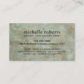 モバイル公証人署名エージェントヴィンテージ金ゴールド&ブロンズ 名刺 (裏面)