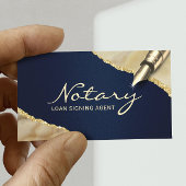 モバイル公証人署名エージェント海軍および金ゴールドゲート 名刺