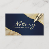 モバイル公証人署名エージェント海軍および金ゴールドゲート 名刺 (正面)
