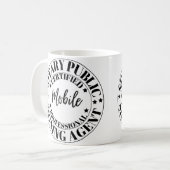 モバイル公証人署名エージェントMag コーヒーマグカップ (正面左)