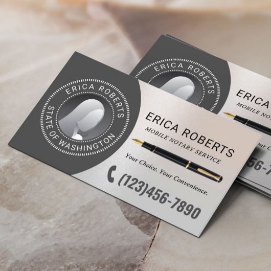 モバイル公証人署名代理人クラシー銀写真 名刺