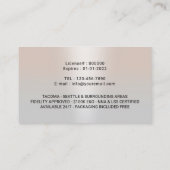 モバイル公証人署名代理人クラシー銀写真 名刺 (裏面)