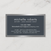 モバイル公証人署名剤金属フレーム 名刺 (裏面)