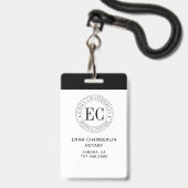 モバイル公証人 バッジ (正面（ネックストラップ付）)