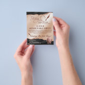 モバイル公証人＆ローン署名エージェント ピンクアゲートフライヤー チラシ (手)