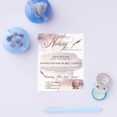 モバイル公証人＆ローン署名エージェント ブラッシュピンク フライヤー (シングル)