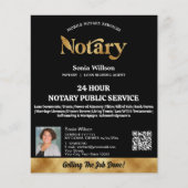 モバイル公証人・ローン署名エージェントQRコード写真 チラシ (正面)