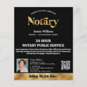 モバイル公証人・ローン署名エージェントQRコード写真 チラシ (正面)