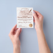 モバイル公証人&ローン署名赤面ピンクアゲットフライ チラシ (手)