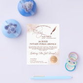 モバイル公証人&ローン署名赤面ピンクアゲットフライ チラシ (シングル)