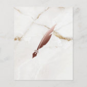 モバイル公証人&ローン署名金ゴールド大理石 チラシ (裏面)