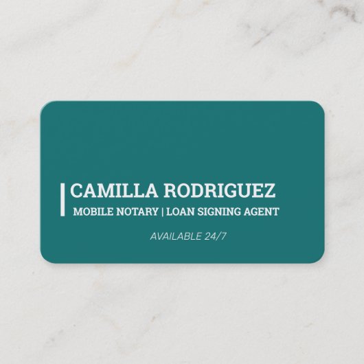 モバイル公証人 名刺 (正面)