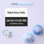 モバイル公証人 黒白テンプレート チラシ (シングル)