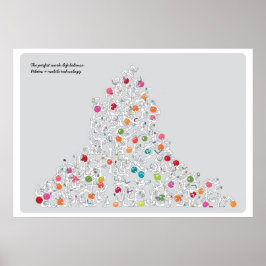 モバイル技術を使用したピラティスのキャンバス ポスター