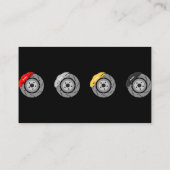 モバイル整備士ブレーキサービスブラッククラシック 名刺 (裏面)